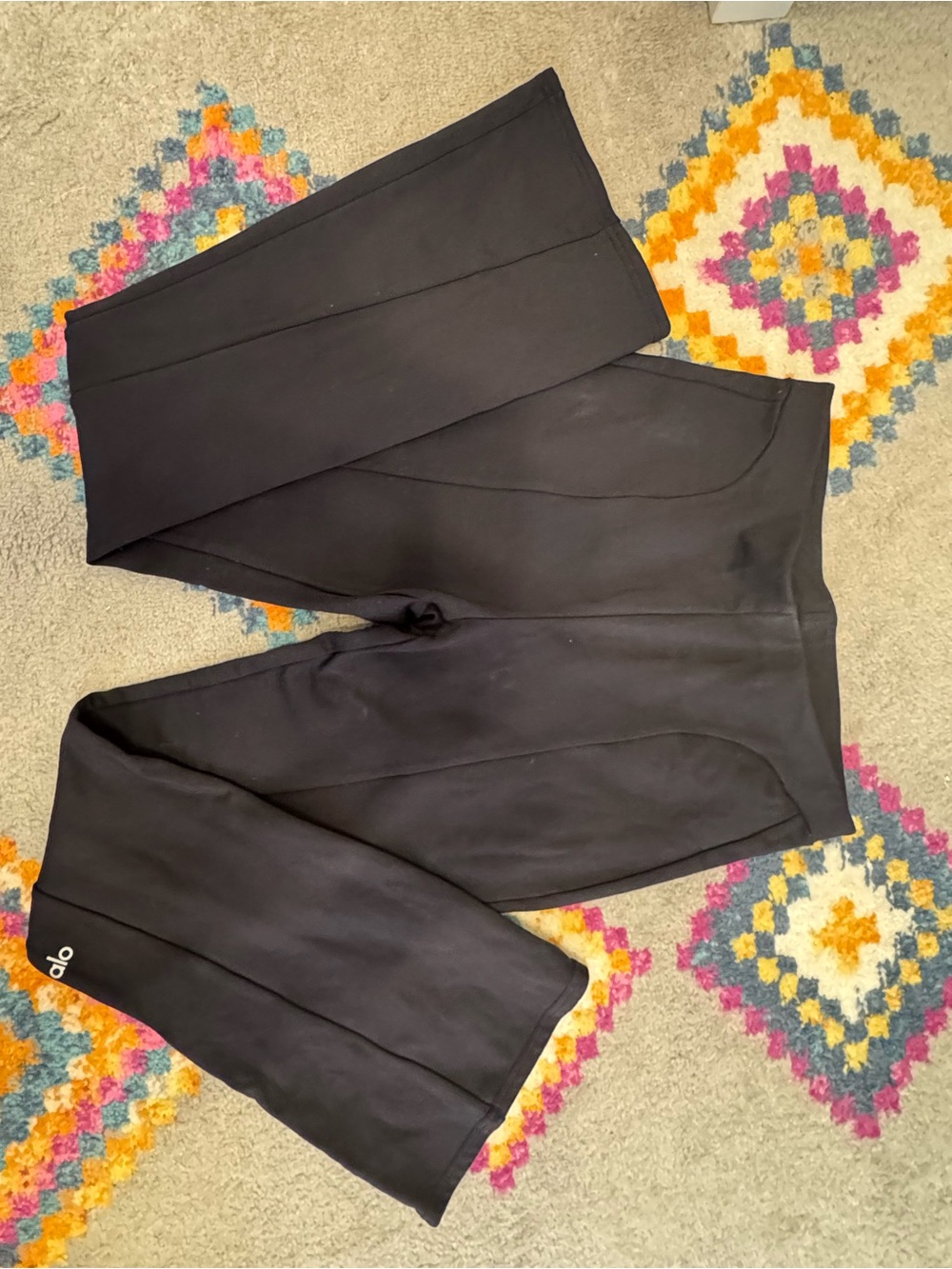 ALO Yoga Black Boot Cut Sculpted Yoga Pants